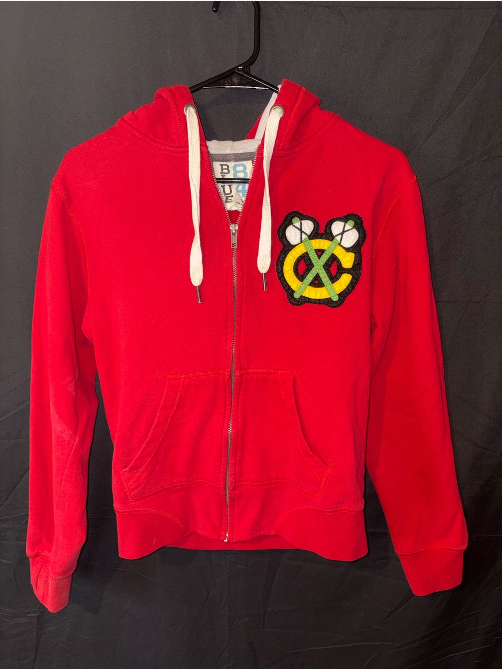 Blue 84 Chicago Blackhawks Full Zip Hoodie